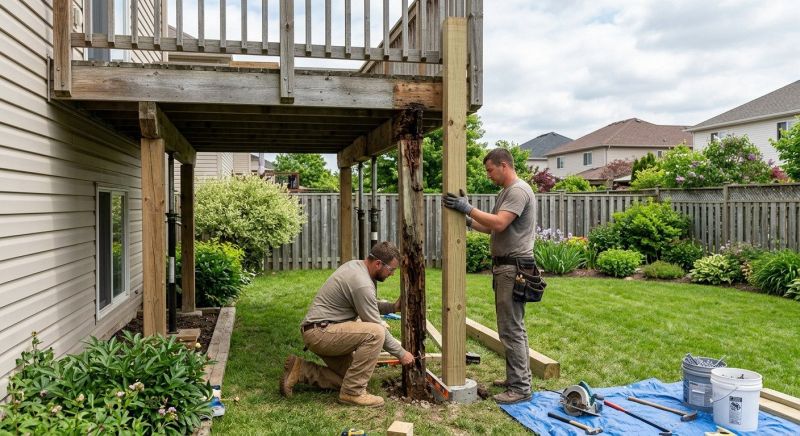 Rotten Column Replacement in Redmond, WA