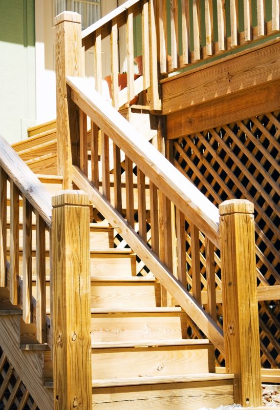Wood Stair Railing Repair in Wilmington, NC